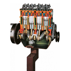 Silnik z zaworem głowicy (OHV) i łańcuchem rozrządu