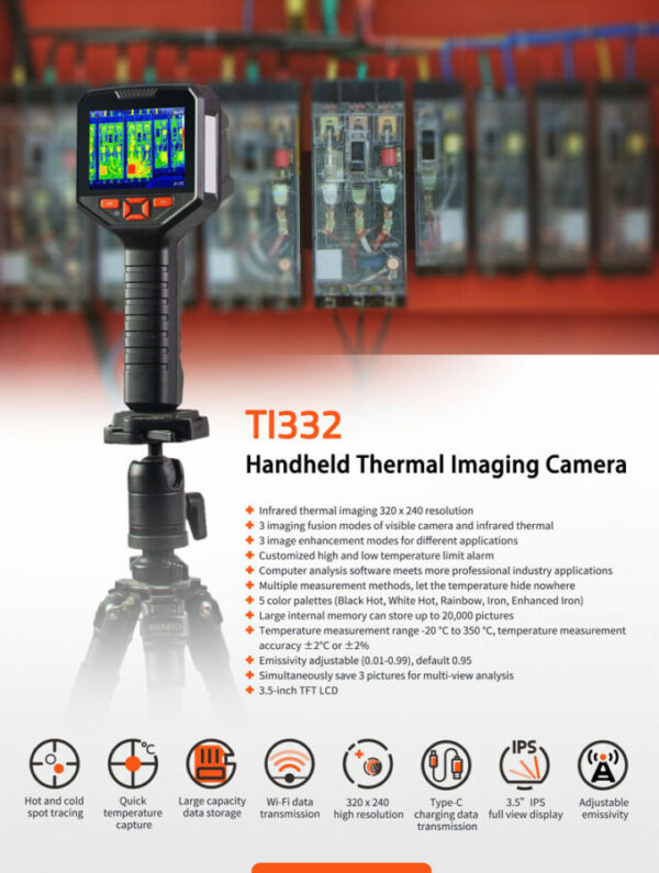 Kamera termowizyjna TI322 rozdzielczość 220x160 Owon